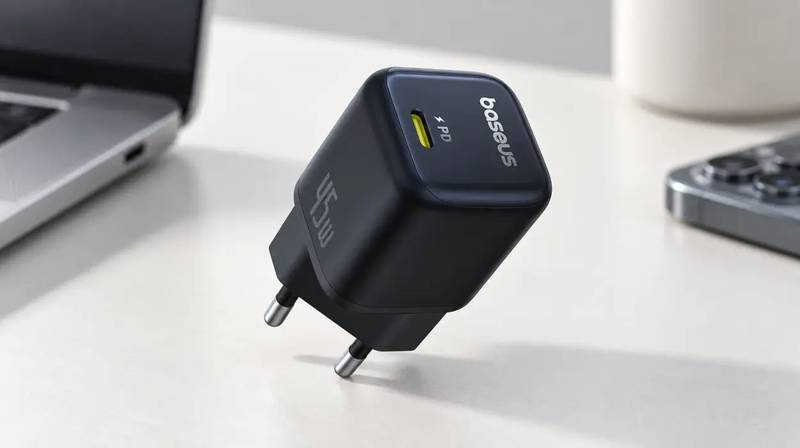 Cargador Baseus PicoGo 45 W USB-C GaN de tamaño bolsillo