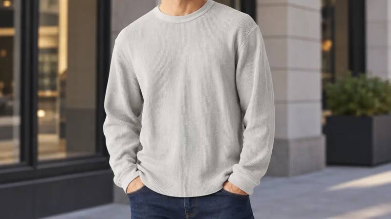 Camiseta térmica Levi's de manga larga para hombre en tejido waffle