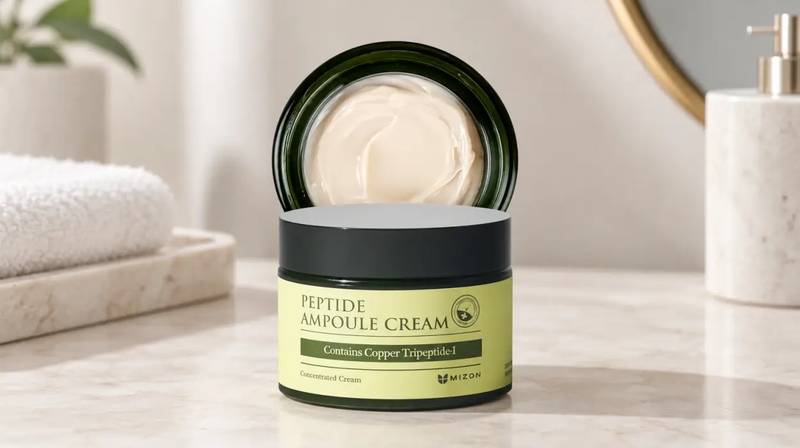 Crema facial Mizon Peptide Ampoule Cream de 50 ml