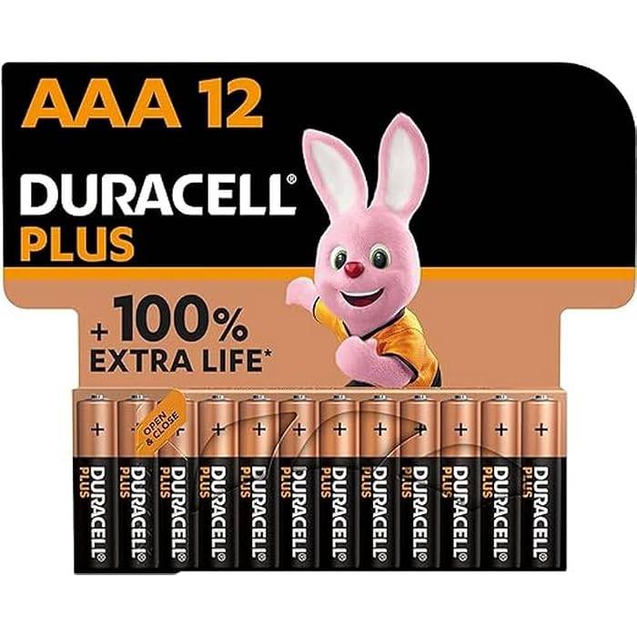 Pack de 12 pilas Duracell Plus AAA