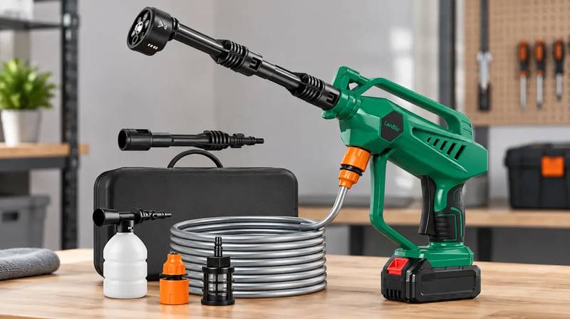 Hidrolimpiadora portátil LanBlu a batería de 800 PSI