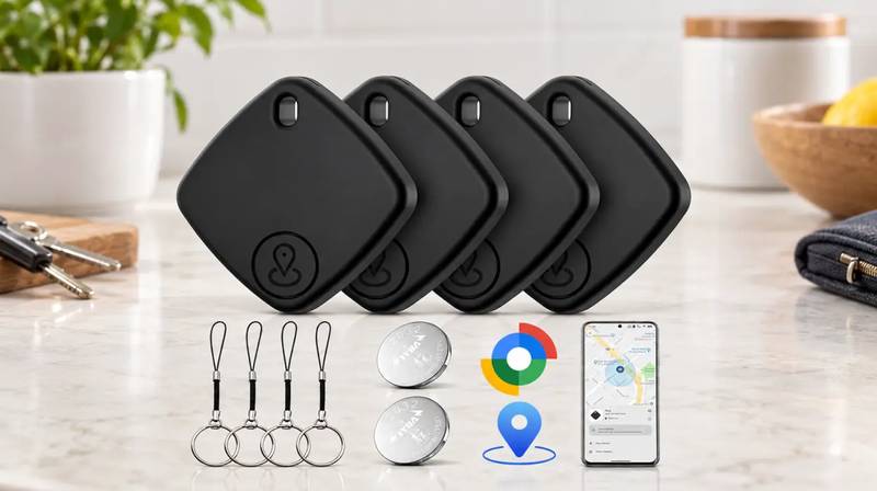 Pack de 4 localizadores Bluetooth Air Tracker compatibles con Android