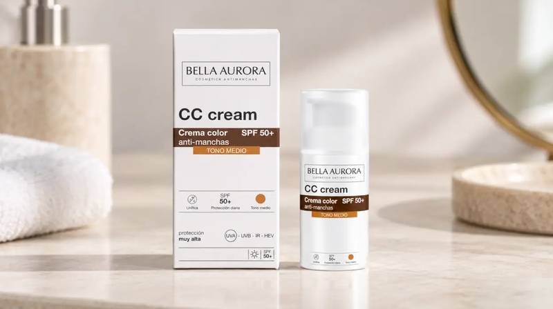 CC Cream Antimanchas Bella Aurora SPF 50+ de 30 ml
