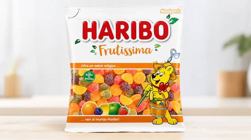 Bolsa de 1 kg de gominolas Haribo Frutissima Veggie