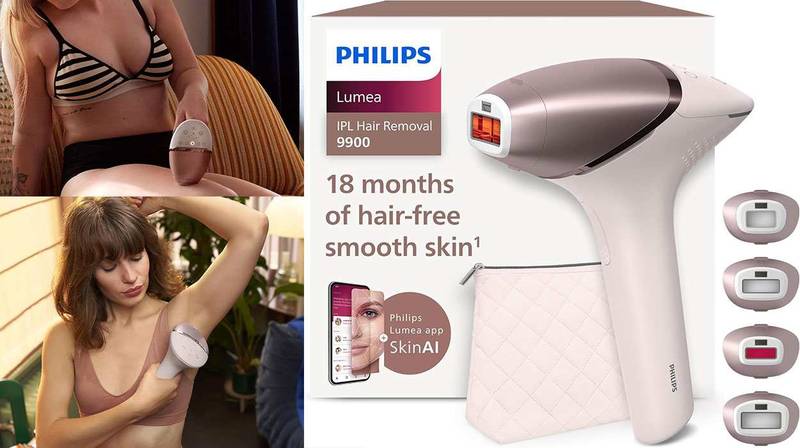Depiladora de luz pulsada Philips Lumea Serie 9900