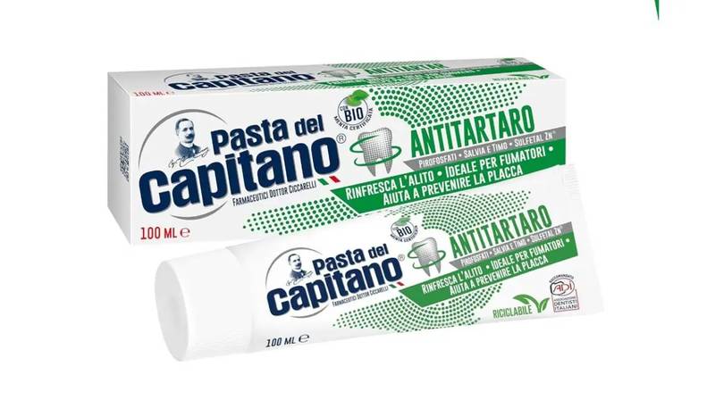 Dentífrico Pasta del Capitano antitártaro BIO de 100 ml