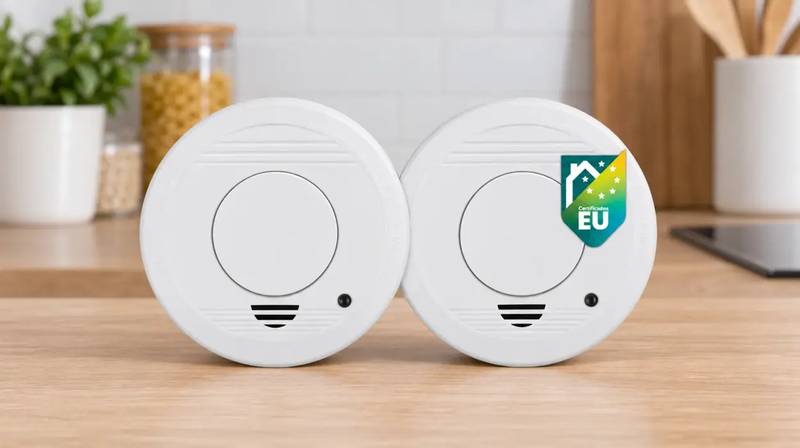 Pack de 2 detectores de humo Smartwares con sensor de 10 años