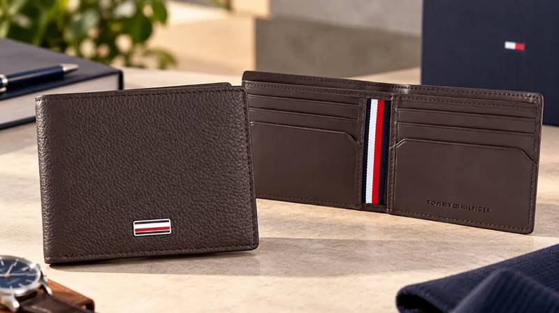 Cartera Tommy Hilfiger Central Mini de piel