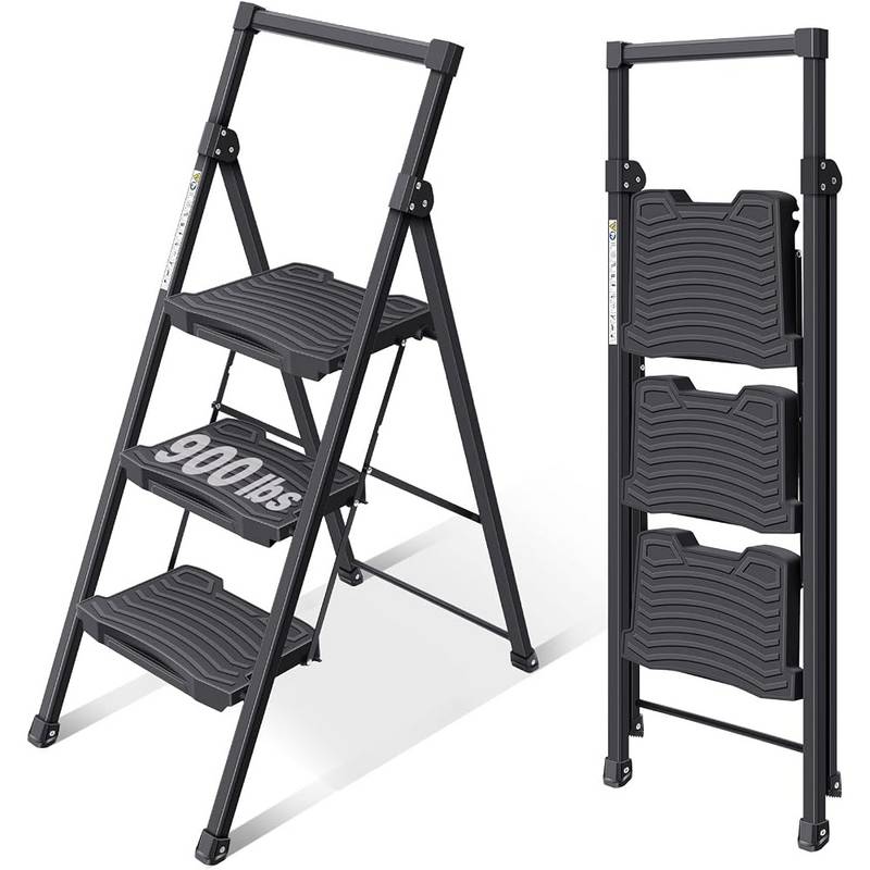 Escalera plegable Kingrack de 3 peldaños