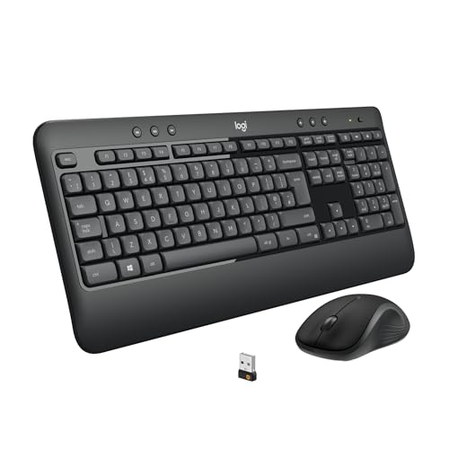 Combo de teclado y ratón inalámbricos Logitech MK540 Advanced con receptor USB