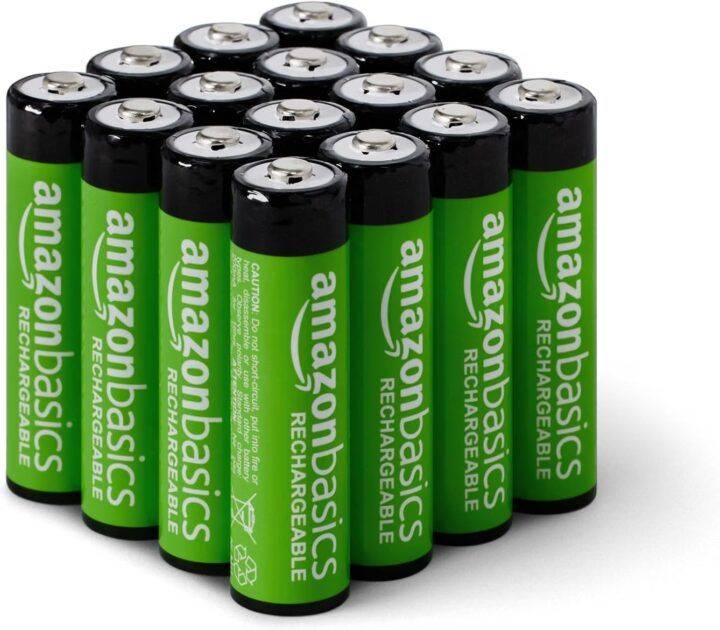 Pack de 16 pilas AA recargables Amazon Basics