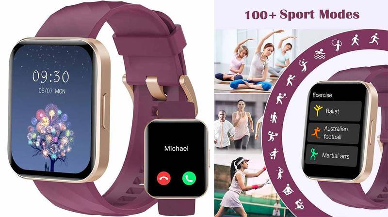 Smartwatch Ruimen con esfera digital y correa deportiva